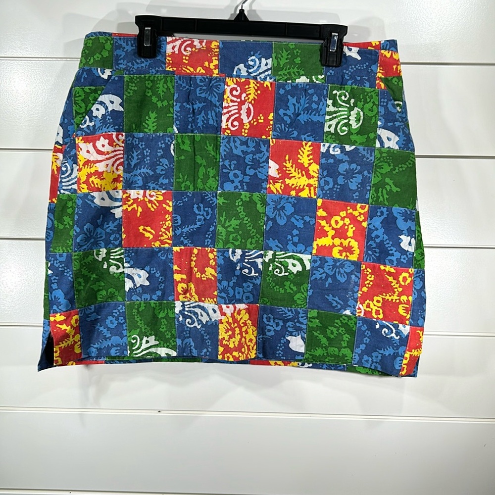 Loudmouth Colorful Patchwork Skort - Red, Blue, Green, Yellow